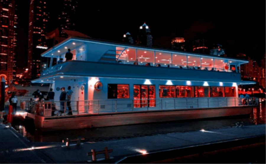 Dubai Marina Catamaran Cruise with Dinner