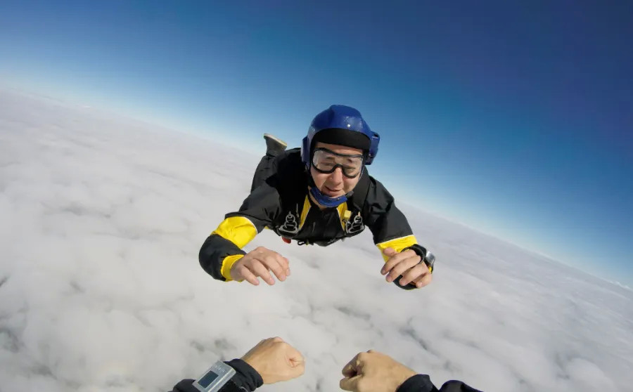 Sky Dive at the Palm