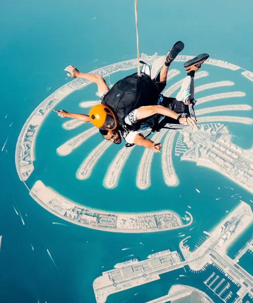 Sky Dive at the Palm