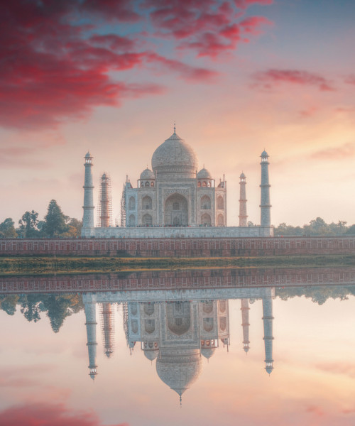 Taj Mahal with Main Mausoleum entry