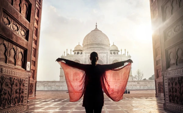 Taj Mahal with Main Mausoleum entry