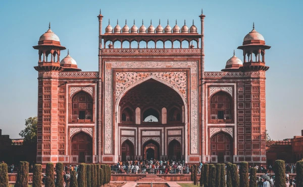 Taj Mahal with Main Mausoleum entry