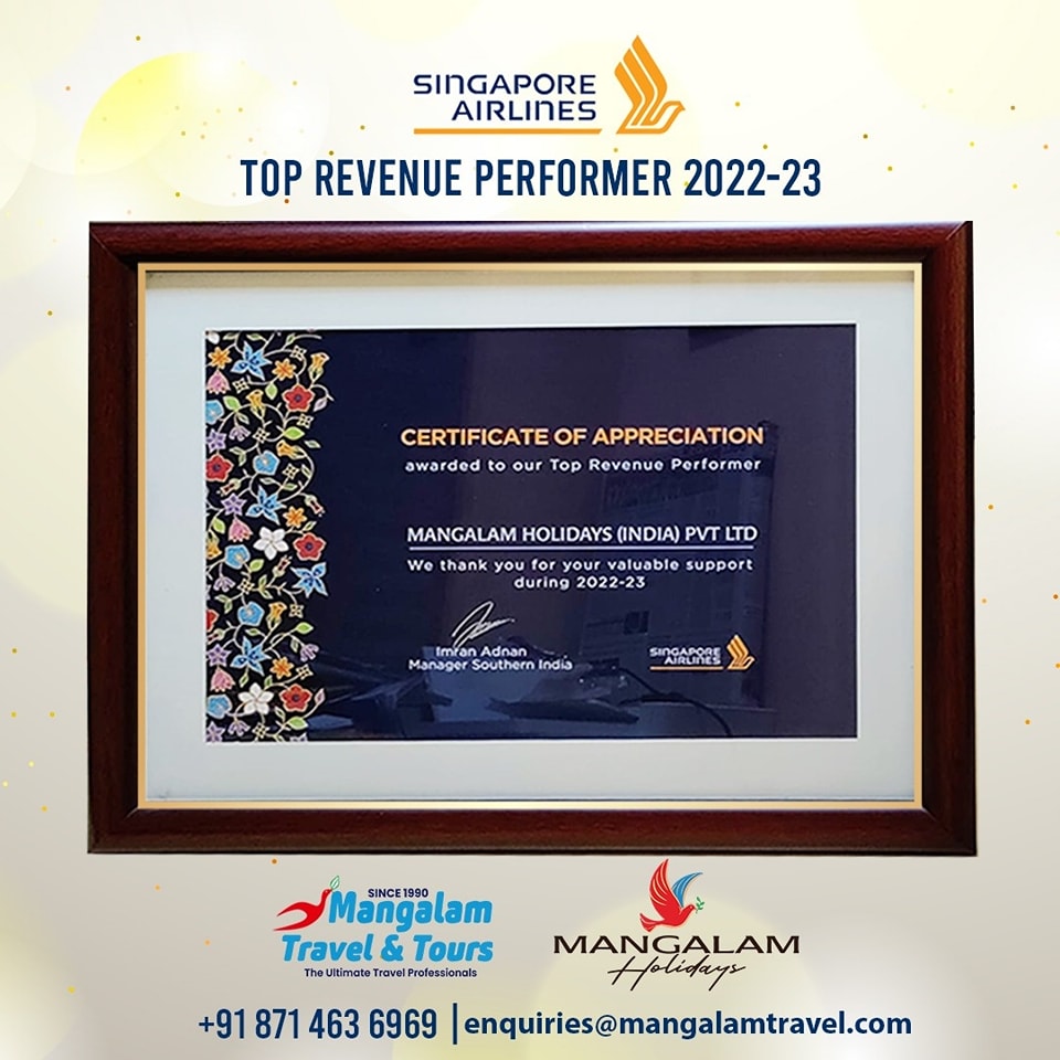 Singapore Airlines - Top Revenue Performer of 2022-23